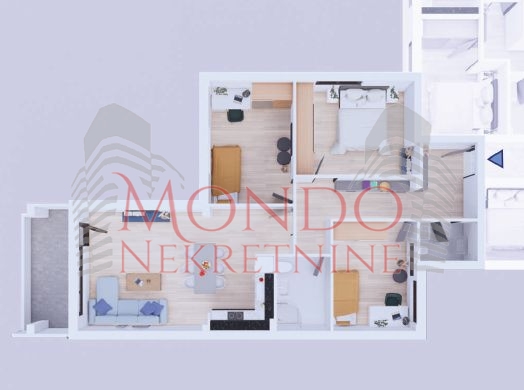 Na prodaju troiposoban stan u izgradnji kod Gimnazije 9.Maj i Nisavskog keja