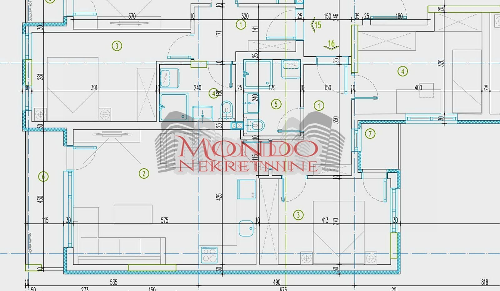 Dvoiposoban stan u izgradnji na Crvenom pevcu