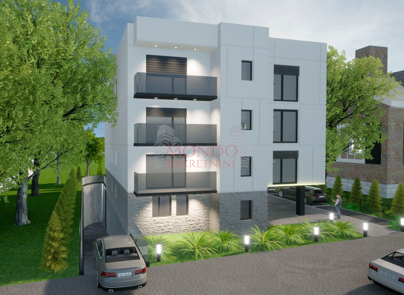 Troiposoban stan u novoj zgradi u blizini restorana Paris lux