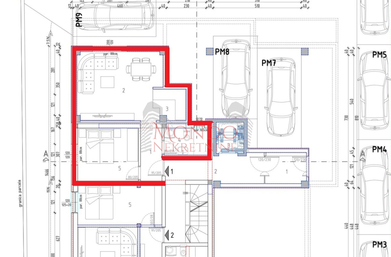 Jednoiposoban stan u novoj zggradi u blizini restorana Pariz Lux