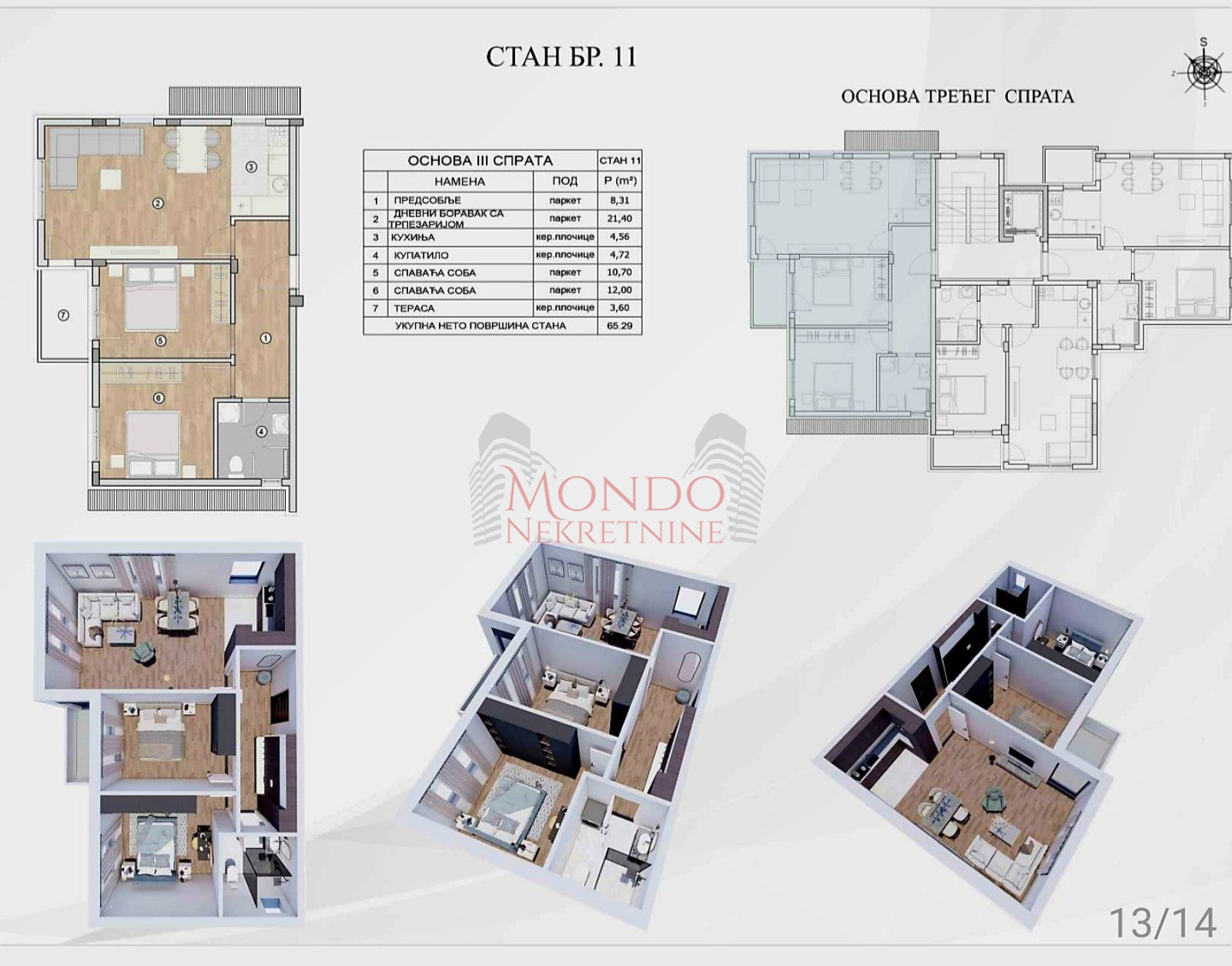 Dvoiposoban stan u izgradnji iznad Vrezinskog bazena i DISA
