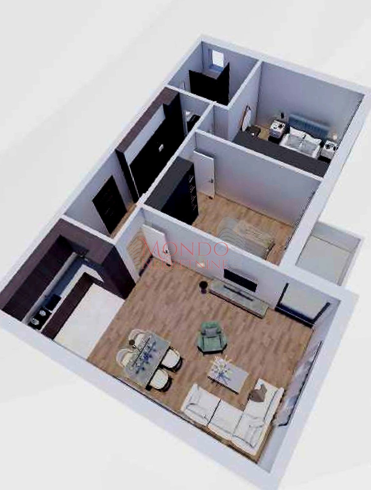 Dvoiposoban stan u izgradnji iznad Vrezinskog bazena i DISA