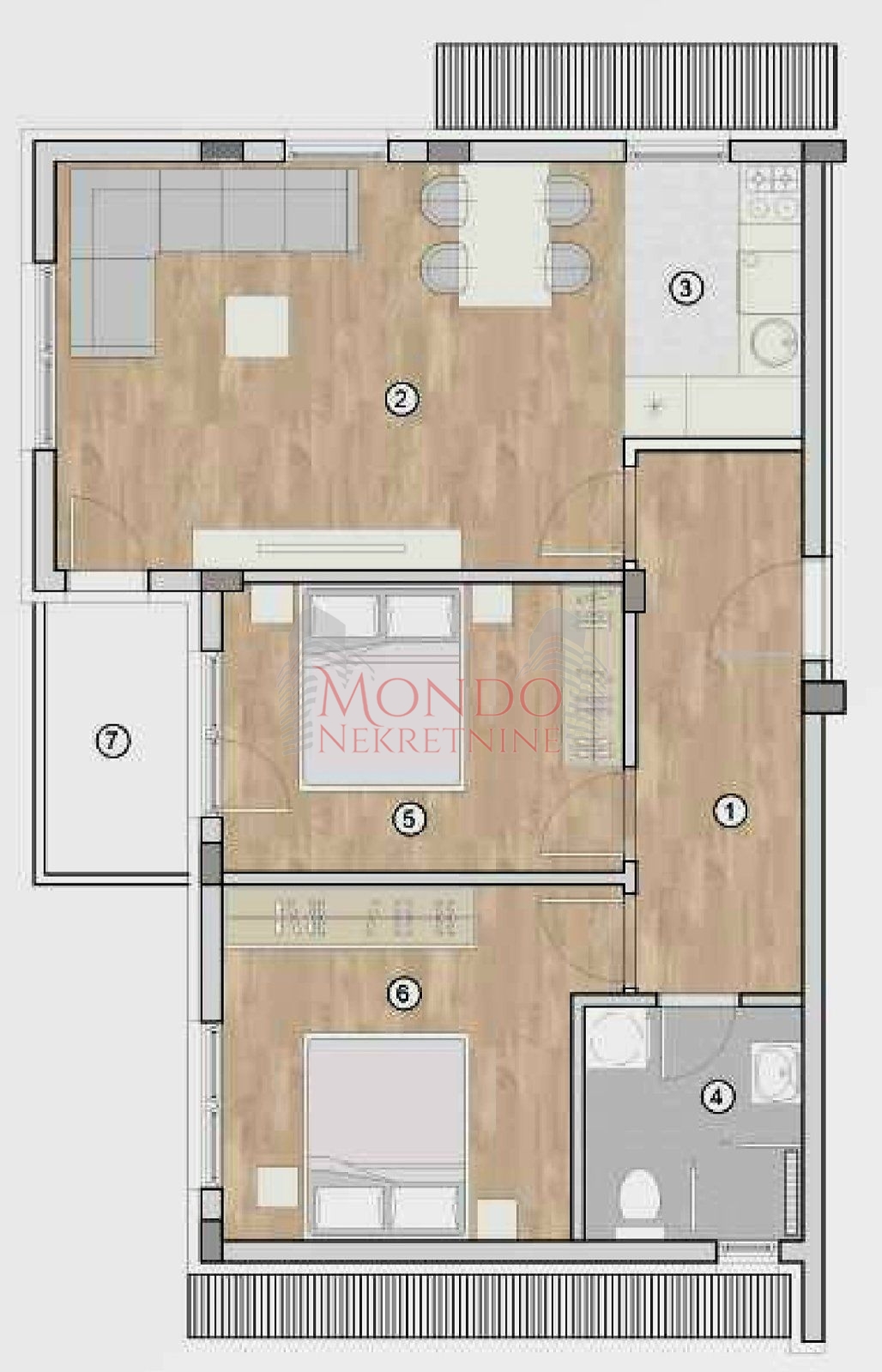 Dvoiposoban stan u izgradnji iznad Vrezinskog bazena i DISA